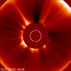 Latest LASCO C2 image of the Sun