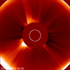 Latest LASCO C2 image of the Sun