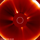 Latest LASCO C2 image of the Sun