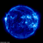 Click for time-lapse image of the sun