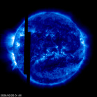 Click for time-lapse image of the sun