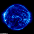 Click for time-lapse image of the sun